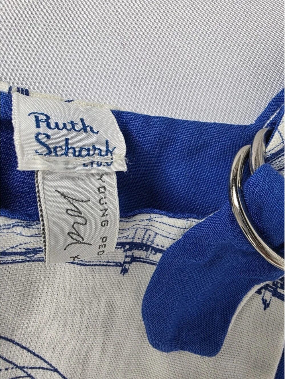 Vtg Ruth Scharf Lord & Taylor Nautical Todler Boy Overalls